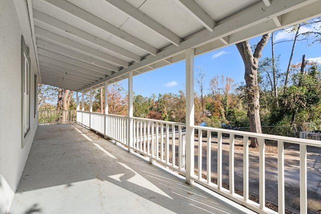 view of balcony