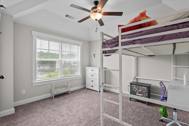 256 Dublin Loop, Grovetown, GA 30813 - bedroom with carpet flooring, baseboards, and a ceiling fan