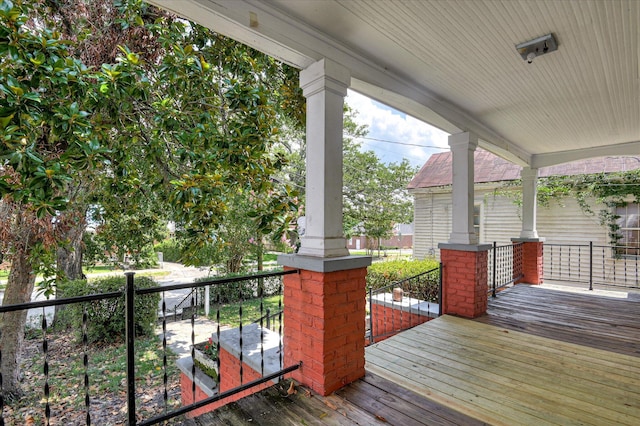 1107 Heard Ave, Augusta, GA 30904 - view of wooden porch