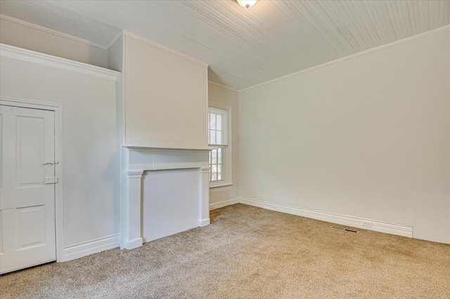 1107 Heard Ave, Augusta, GA 30904 - unfurnished living room with carpet floors and ornamental molding