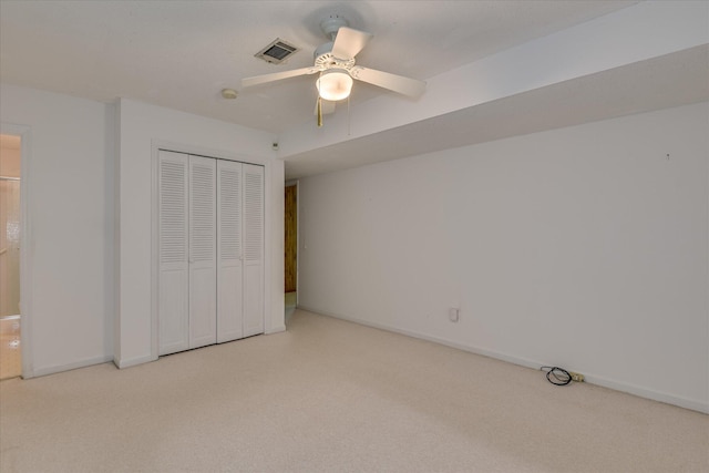 904 Big Hunt Rd, Augusta, GA 30907 - unfurnished bedroom with carpet flooring, a closet, and a ceiling fan