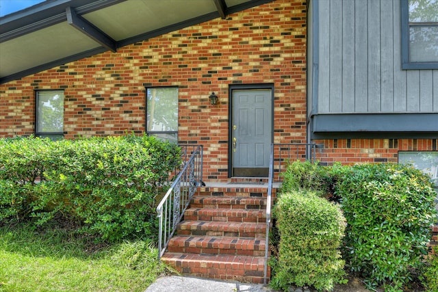 904 Big Hunt Rd, Augusta, GA 30907 - doorway to property with brick siding