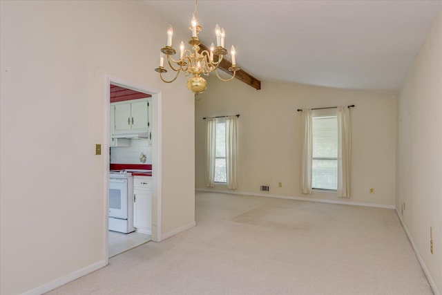 904 Big Hunt Rd, Augusta, GA 30907 - empty room with light colored carpet and a chandelier