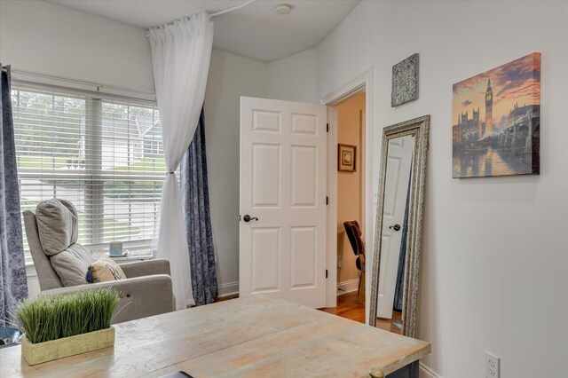 interior space featuring a wealth of natural light