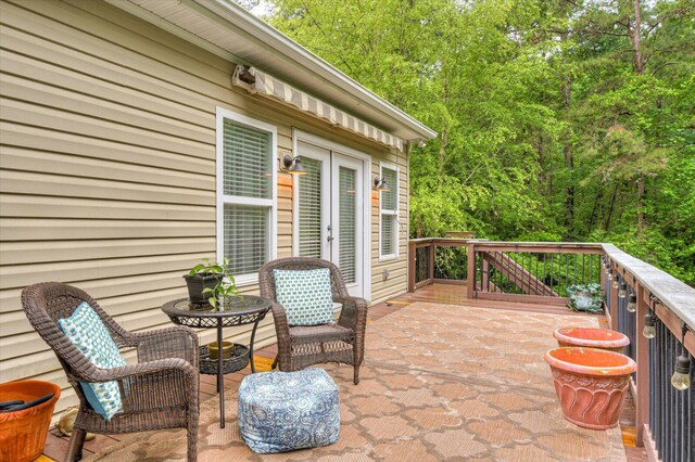 view of patio / terrace with a deck