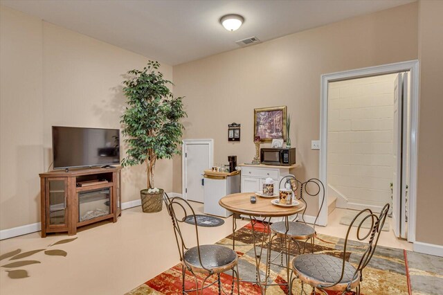 view of dining room