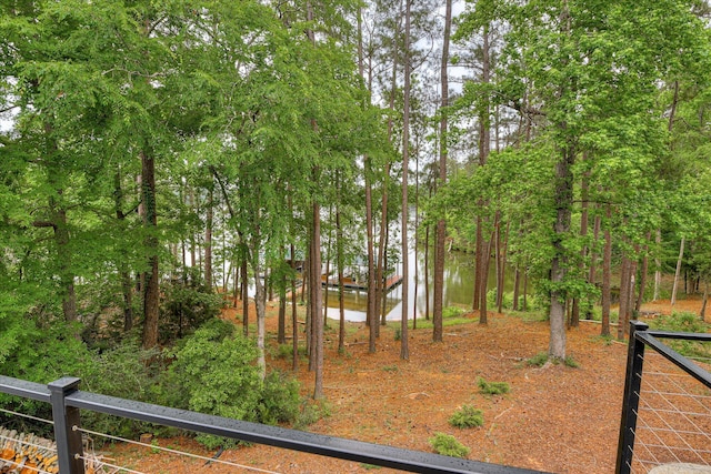 907 Patriots Pt, Mccormick, SC 29835 - view of yard with a water view and fence