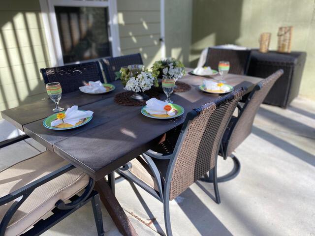 view of dining area