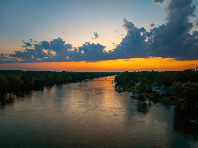197 River Bend Dr, Clarks Hill, SC 29821 - water view with a heavily wooded area