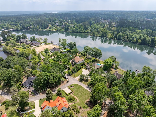 197 River Bend Dr, Clarks Hill, SC 29821 - aerial overview of property's location featuring a forest, a large body of water, and nearby suburban area