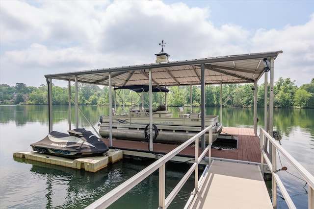 197 River Bend Dr, Clarks Hill, SC 29821 - dock area featuring a water view