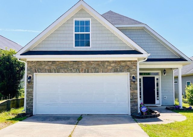 2054 Dundee Way, Grovetown, GA 30813 - craftsman-style house featuring stone siding and driveway