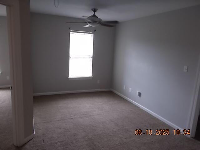 967 Windmill Pkwy, Evans, GA 30809 - carpeted spare room featuring a ceiling fan and baseboards