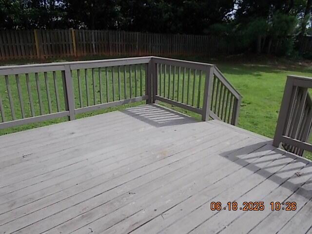 967 Windmill Pkwy, Evans, GA 30809 - deck featuring a fenced backyard