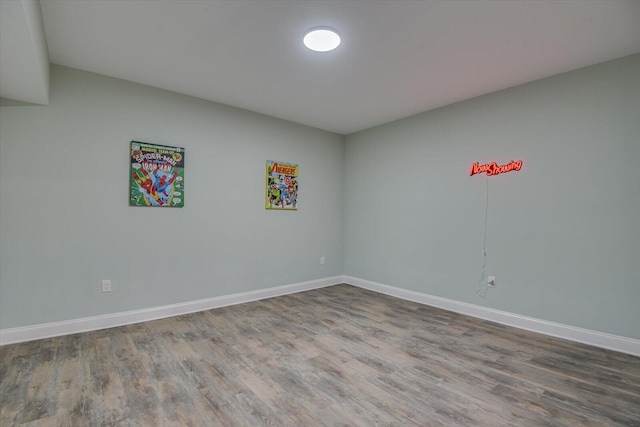 empty room featuring hardwood / wood-style floors