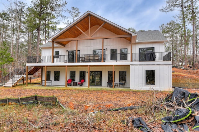 rear view of property featuring a patio