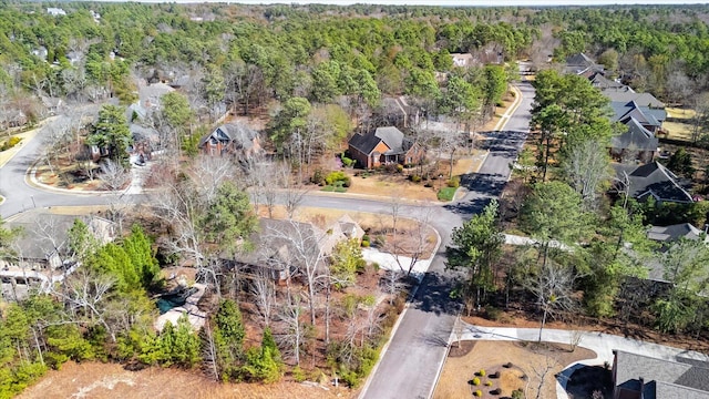 bird's eye view with a forest view