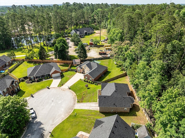 721 Spalding Ct, Martinez, GA 30907 - aerial view of residential area featuring a heavily wooded area