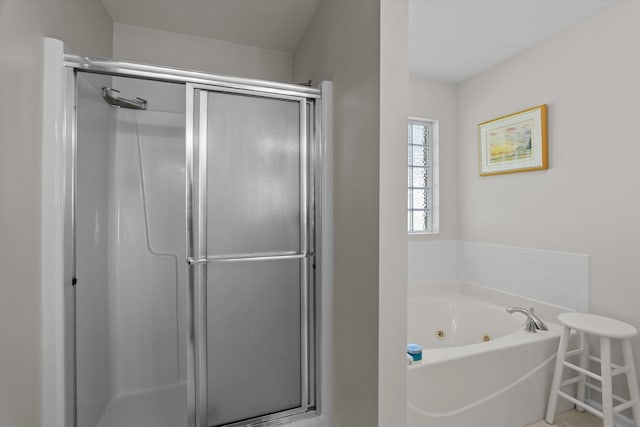 721 Spalding Ct, Martinez, GA 30907 - full bath featuring a stall shower and a tub with jets