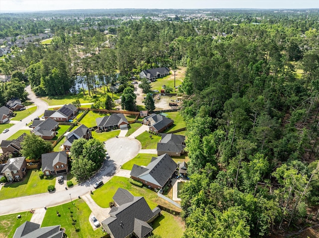 721 Spalding Ct, Martinez, GA 30907 - aerial overview of property's location with nearby suburban area and a heavily wooded area