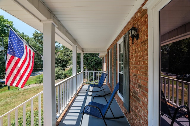 view of balcony