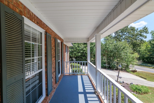 view of balcony