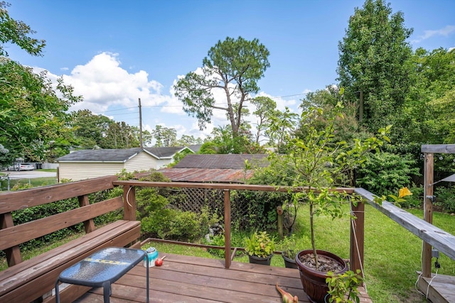 1730 Kissingbower Rd, Augusta, GA 30904 - view of wooden terrace