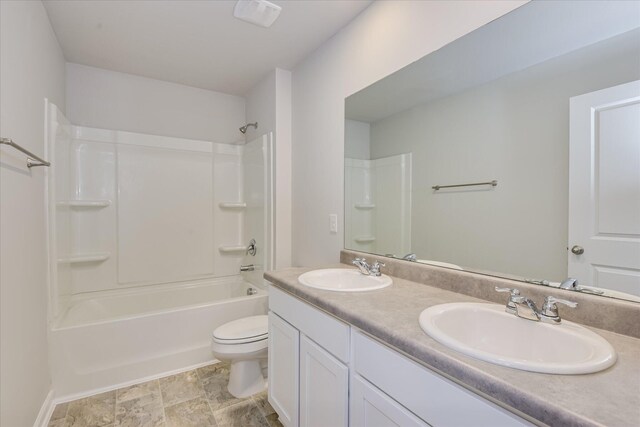 6093 Whitewater Dr, North Augusta, SC 29841 - full bathroom featuring double vanity and washtub / shower combination