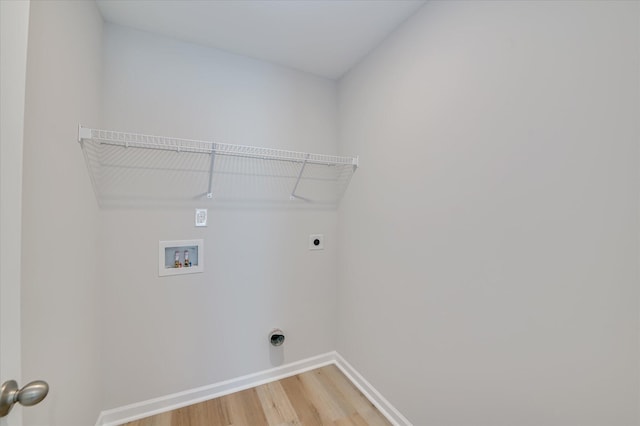 212 Quick Silver Ct, Graniteville, SC 29829 - laundry room featuring hookup for an electric dryer, light wood-style flooring, and washer hookup