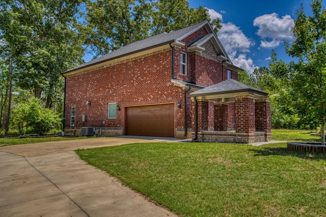 1423 Edgefield Rd, North Augusta, SC 29860 - view of front facade featuring brick siding, driveway, an attached garage, and a front yard