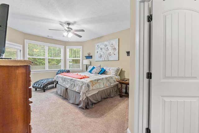 5726 Whispering Pines Way, Evans, GA 30809 - carpeted bedroom with ceiling fan