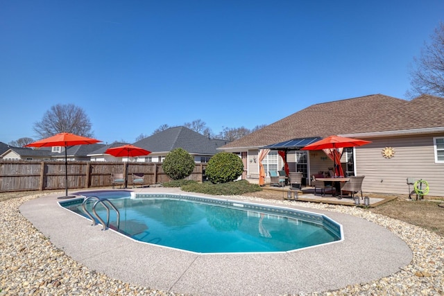 view of pool with a patio area