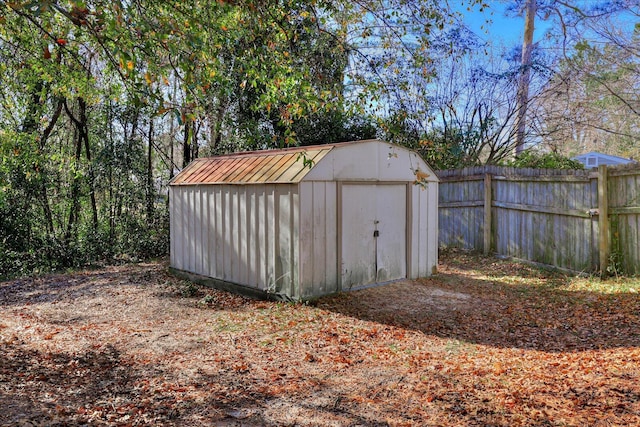 view of outdoor structure