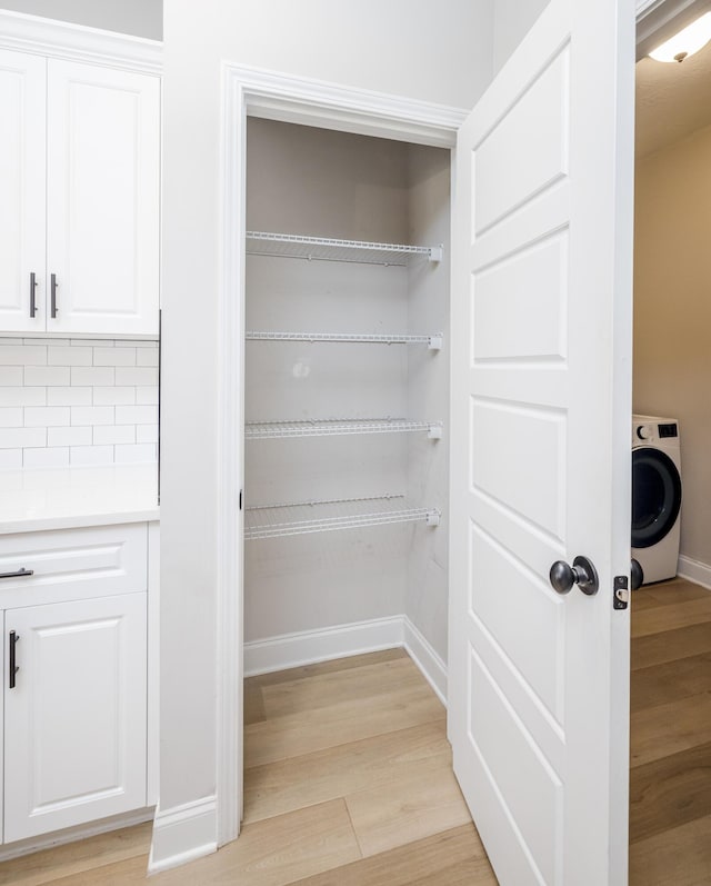 pantry with washer / dryer