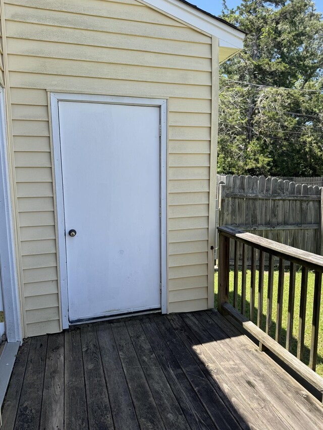 3909 Roberts Rd, Augusta, GA 30907 - view of wooden deck
