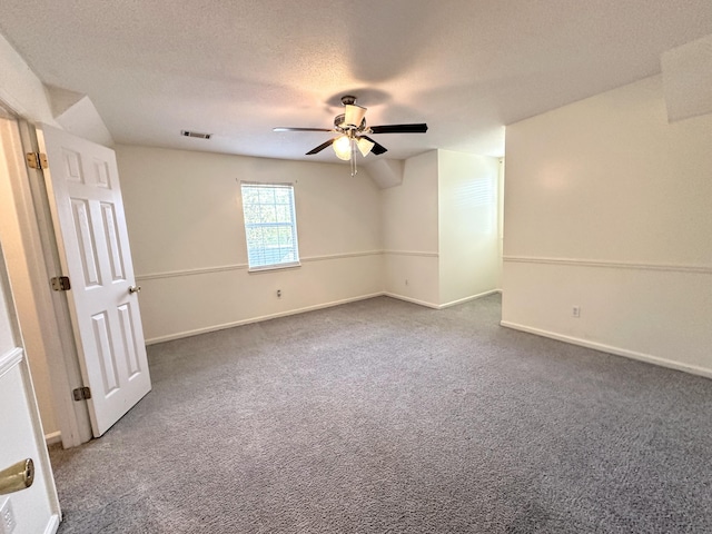 4917 Cavan Pl, Grovetown, GA 30813 - carpeted empty room with a ceiling fan, baseboards, and a textured ceiling