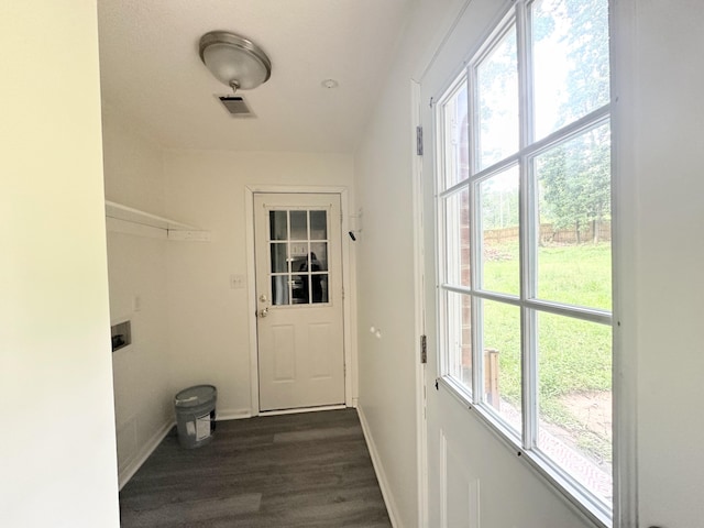 4917 Cavan Pl, Grovetown, GA 30813 - washroom with dark wood finished floors and baseboards