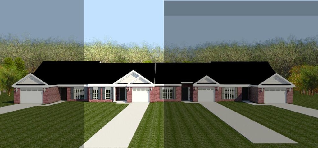 1016 Rosendale Dr, Hephzibah, GA 30815 - view of front of home with brick siding and a front lawn