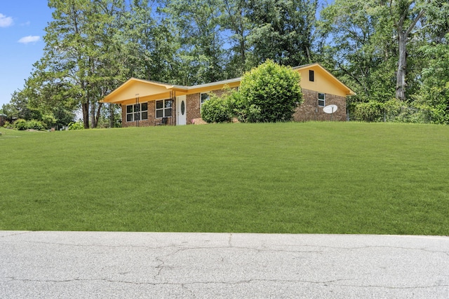 2954 Celeste Dr, Hephzibah, GA 30815 - view of front of home featuring a front lawn and brick siding