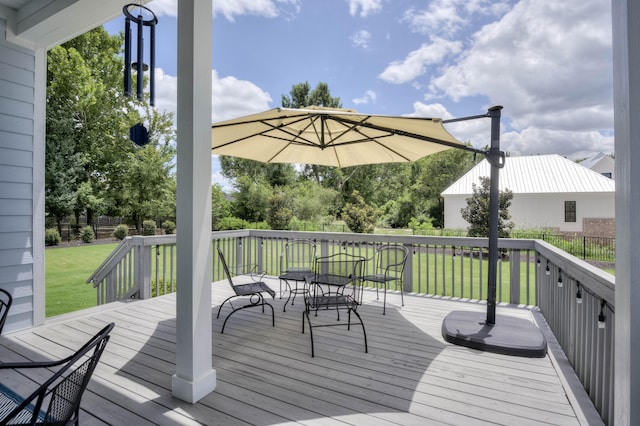 210 Rivernorth Dr, North Augusta, SC 29841 - view of wooden terrace