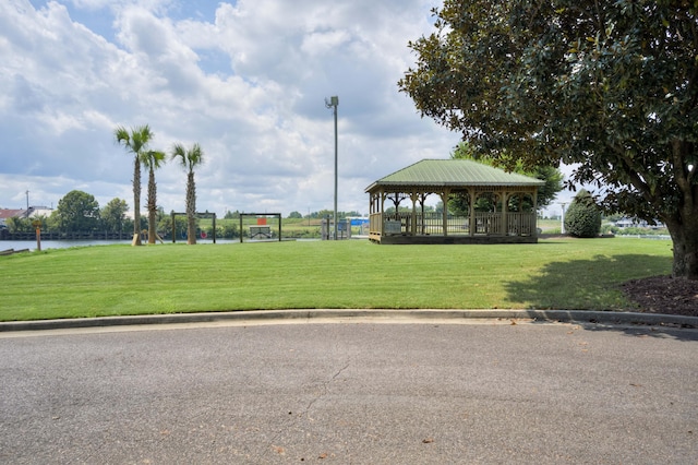 210 Rivernorth Dr, North Augusta, SC 29841 - view of community with a gazebo, a water view, and a yard