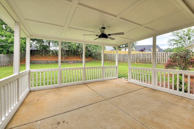 1132 Sumter Landing Cir, Evans, GA 30809 - view of patio / terrace with ceiling fan