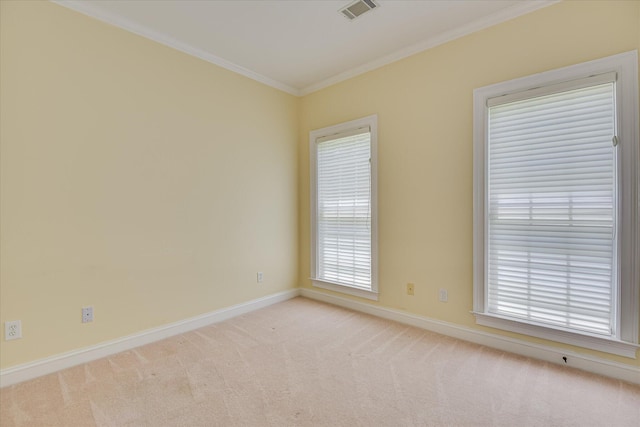 327 Peter Carnes Dr, North Augusta, SC 29860 - unfurnished room featuring baseboards, crown molding, and light carpet