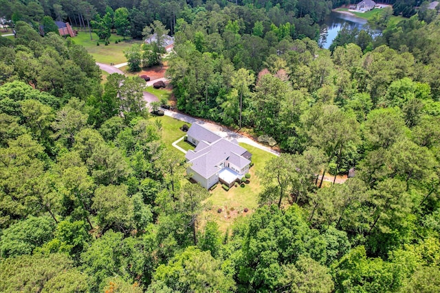 327 Peter Carnes Dr, North Augusta, SC 29860 - aerial view of property and surrounding area with a forest and a large body of water