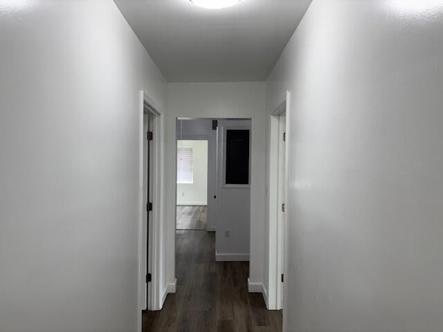 641 Ellington Ave, Thomson, GA 30824 - hall with dark wood-type flooring and baseboards