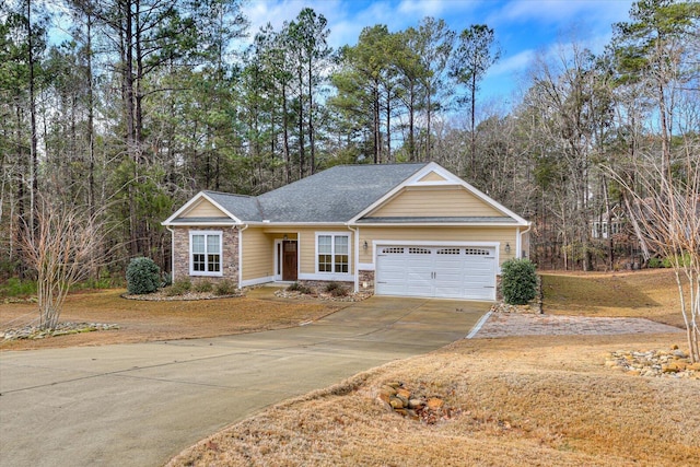 view of front of house featuring a garage