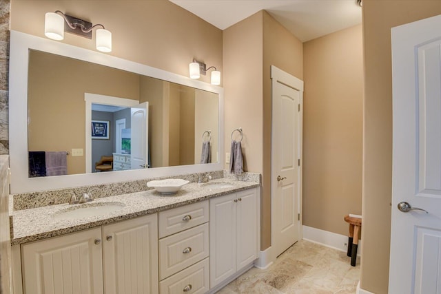 bathroom featuring vanity