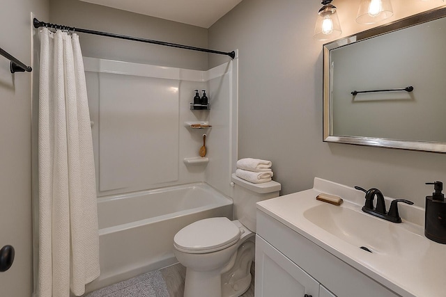 2079 Hillsinger Rd, Augusta, GA 30904 - full bathroom featuring shower / bath combination with curtain and vanity