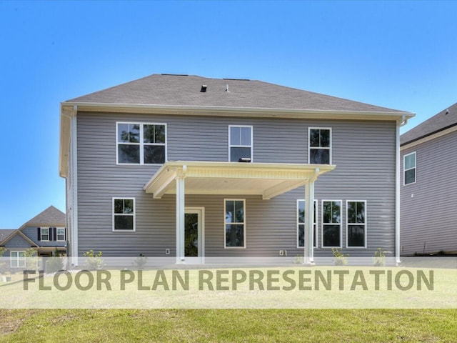 807 Lillian Park Dr Unit Lp2, Grovetown, GA 30813 - rear view of property featuring a lawn
