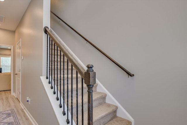 260 Claudia Dr, Grovetown, GA 30813 - stairway featuring wood finished floors and baseboards